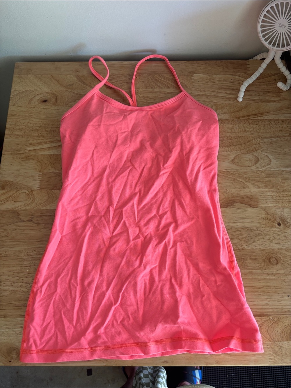 Lululemon Neon Coral Pink Tank Top